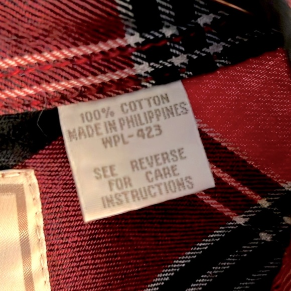 LEVI’S 🌲 RED/BLACK PLAID 100% COTTON LONG SLEEVE BUTTON DOWN SHIRT Size Men’s XL - Picture 7 of 7